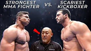 Strongest MMA Fighter vs Scariest Kickboxer Badr Hari vs Alistair Overeem [upl. by Aimit756]