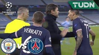 ¡DI MARÍA PIERDE LA CABEZA ¡Expulsión  Man City 20 PSG  Champions League 2021  Semis Vuelta [upl. by Martie801]