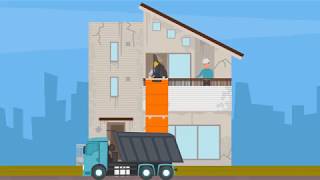 Easy Chute Construction Trash Chute and Roofing Chute [upl. by Adnawaj]