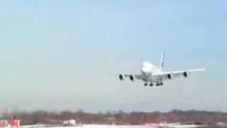 Airbus A380 Landing at JFK Airport [upl. by Audette222]