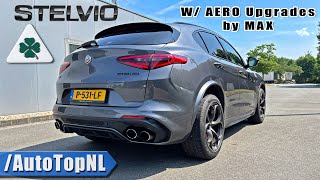 ALFA ROMEO Stelvio Quadrifoglio REVIEW on AUTOBAHN NO SPEED LIMIT by AutoTopNL [upl. by Irbua]