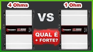 Qual amplificador é mais forte um 3000 de 4 Ohms ou um 3000 de 1 Ohm [upl. by Siol939]