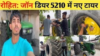 John Deere 5210 with 26 Number Tyres  Rohit Deshwal New Video  Nishu deshwal News Today  Stunt [upl. by Elleiram]