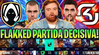 IBAI CASTEA LA PARTIDA DECISIVA DE FLAKKED CON HERETICS  TH vs SK Game 3 LEC PLAYOFFS PRIMAVERA [upl. by Narak]