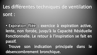 Kinésithérapie Respiratoire 5  Les Exercices Respiratoires [upl. by Greta]