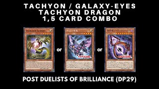 Yugioh OCG Tachyon 15 Card Combo Showcase  Post DP29  crazy counter trap  タキオン [upl. by Latsyrd]