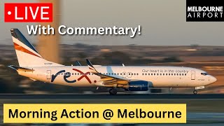 🔴 LIVE MELBOURNE Airport Action  MEL Plane Spotting [upl. by Kcor392]