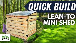 How To Build A Mini Shed  Including Build Plans [upl. by Juakn]