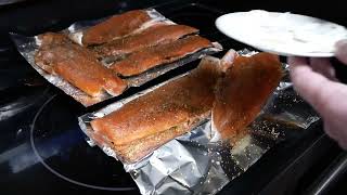 Barbecued Salmon fishing salmon [upl. by Easter]