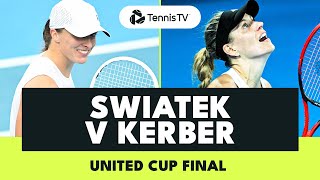 Iga Swiatek vs Angelique Kerber  United Cup Final 2024 Highlights [upl. by Liahus]