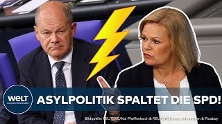 DEUTSCHLAND 1300 SPDMitglieder gegen Asylverschärfung – Forderung nach quotBrandmauer gegen Rechtsquot [upl. by Eidac]