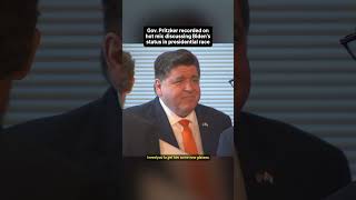 Gov Pritzker recorded on hot mic discussing Bidens status in presidential race [upl. by Irotal]