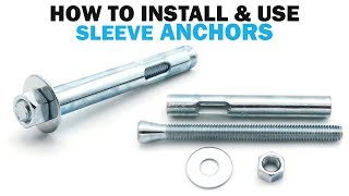 How to Install Concrete Masonry Sleeve Anchors  Fasteners 101 [upl. by Acissey]