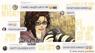 hange catches everyone in 4k amp exposes their tiktoks ft ereri aruani yumihisu  4k special aot [upl. by Ahel809]