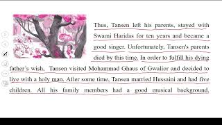 UK02F0449 CLASS6 ENGLISH CH4 TANSEN PART 2 [upl. by Hareehat716]