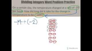 Multiplying and Dividing Integers Word Problems [upl. by Oivalf413]