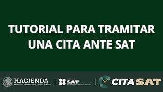 ¿Cómo tramitar una cita ante SAT [upl. by Onilatac251]