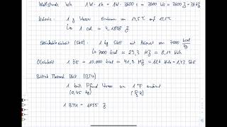 Energietechnik 2 Einführung 23 Energieeinheiten [upl. by Lechner]