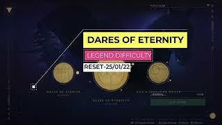 Destiny 2  Crystals Shattered Fateful Spin Triumph  Dares of Eternity Legend Difficulty Week 8 [upl. by Ahtilat5]