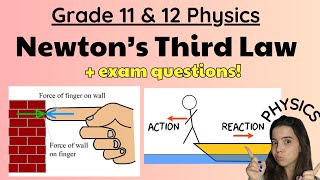 Newtons Third Law of Motion Grade 11 and 12 Physics [upl. by Nitsed808]