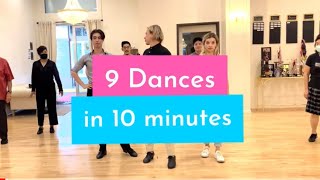 🔥9 DANCES in 10 MINUTES 🔥Learn in this Ballroom Dance Course more then in your Entire Life BASICS [upl. by Franciskus]