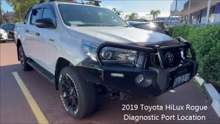 2019 Toyota HiLux Rogue Diagnostic Port Location [upl. by Aihsal]