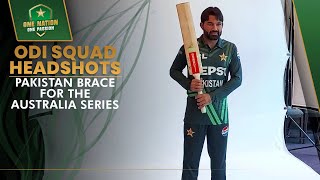 ODI Squad Headshots ✅  Pakistan Brace for the Australia Series 🏏  PCB  MA2A [upl. by Amice]