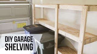 DIY Garage Shelves  Howto [upl. by Senzer]