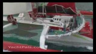 Sailing the Extreme Trimaran SodebO [upl. by Alekram]