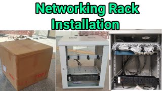 Network Cable Rack 12U Rack Installion Data Rack 12U Server Huge Setup For College Network Rack [upl. by Nnaeel]