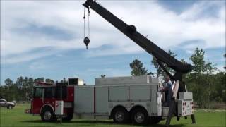 FOR SALE 1990 2016 Refurb Spartan Saulsbury Heavy Rescue Crane Demo Video [upl. by Acimak570]