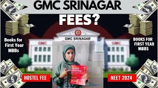 ✨✨Fee Structure And Ist year MBBS books at gmc srinagar✨✨👩‍🔬 [upl. by Adnoryt592]