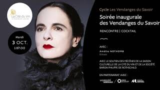 Les Vendanges du Savoir  Amélie Nothomb [upl. by Heer829]