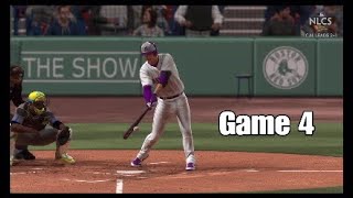 2056 NLCS Game 4  California Condors  Boston Rivals  MLB The Show 22 [upl. by Crescen]