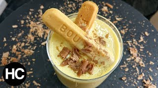 Zabaglione Italian Thick Custard with Chocolate Wafers Halal Chef [upl. by Christabel]