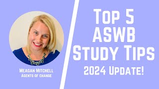 Top 5 ASWB Study Tips  Social Work Shorts  LMSW LSW LCSW ASWB Exams  Updated [upl. by Holle]