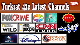 Turksat 42e new channels added in new channel list 2023  TurkSat Frequency Channels  Fox Network [upl. by Sammie]