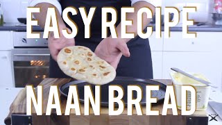 Easy Recipe for Naan Bread  PTMTR [upl. by Annahtur]