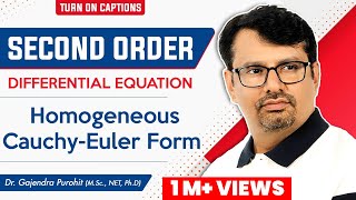 Homogeneous cauchyeuler Second Order Differential Equations By GP Sir [upl. by Jablon]