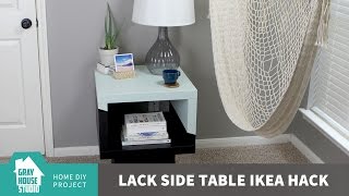 LACK SIDE TABLE IKEA HACK [upl. by Magdalena]