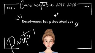 Resolución psicotécnicos Convocatoria 2019  2020 auxiliar administrativo del estado Parte 1 [upl. by Ynnad]