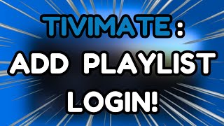 How To Add Playlist to Tivimate [upl. by Silado]