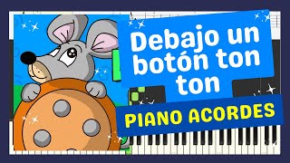 🎵 CÓMO TOCAR DEBAJO UN BOTÓN en Piano  Acordes  FÁCIL  TUTORIAL 🎹🎼 [upl. by Nerad797]