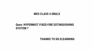 Hypermist Fixed Fire Extinguishing System  Fixed Fire Fighting System  Meo Class 4 orals [upl. by Orihakat]