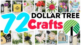 72 BEAUTIFUL Dollar Tree DIY Crafts For Home Decor [upl. by Frey234]