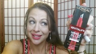 LOreal RevitaLift Miracle Blur Instant Eye Smoother Review and Demo [upl. by Sheepshanks]