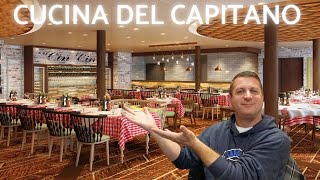 Cucina del Capitano  Carnival Jubilee Cruise Specialty Dining Review [upl. by Eatnahc]