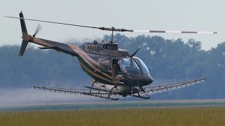 Spray Helicopter Saves Our Corn Crop [upl. by Nonez]