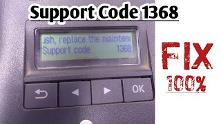 Fix Support code 1368 Canon G3420  Canon printer support code 1368 [upl. by Nazler]