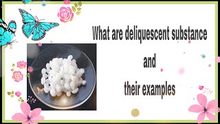 What are deliquescent substance and their examples [upl. by Eudosia]